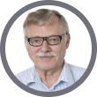Portrait of a smiling client wearing glasses